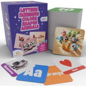 Letters, Numbers, Colors, Shapes & Animals Flashcards