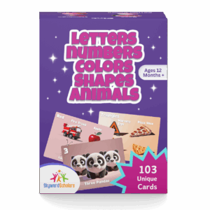 Letters, Numbers, Colors, Shapes & Animals Flashcards